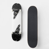 vlinder verlegen zwart skateboard (Voorkant)