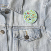 Vlinder Verpleegster Ronde Button 5,7 Cm (In situ)