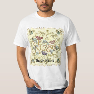 Vlinder verpleegster t-shirt
