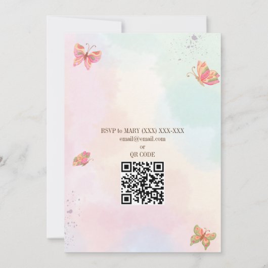 VLINDER VERZAMELING UITNODIGING (Achterkant)