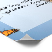 Vlinder, Viering van het Leven Foto, Begrafenis Poster (Hoek)