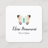  vlinder vierkante visitekaartje (Voorkant)