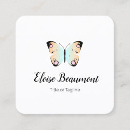  vlinder vierkante visitekaartje