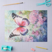 Vlinder Vintage Handgeschreven Brief Decoupage Tissuepapier (Craft)