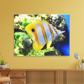 Vlinder vis dier canvas afdruk (Insitu (Woonkamer))
