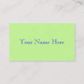 Vlinder Visitekaartje (Achterkant)