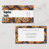 Vlinder vleugels monarch kleurrijke modern visitekaartje (Voorkant / Achterkant)