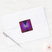 Vlinder Vleugels Vierkante Sticker (Envelop)