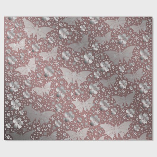 vlinder, vlinder, kleurrijk, glanzend, mousserend cadeaupapier (Vlak)