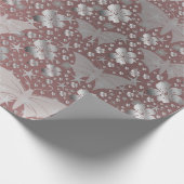 vlinder, vlinder, kleurrijk, glanzend, mousserend cadeaupapier (Hoek)