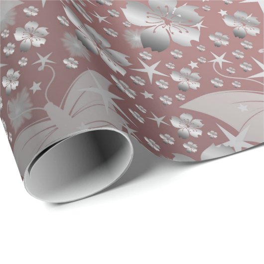 vlinder, vlinder, kleurrijk, glanzend, mousserend cadeaupapier (Rol Hoek)