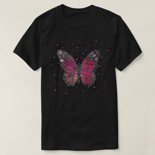 vlinder vlinders bloemist t-shirt (Design voorkant)