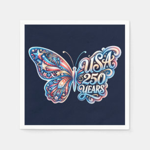 Vlinder voor de 250e verjaardag van de VS Servet