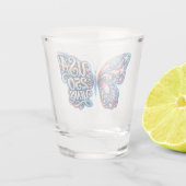 Vlinder voor de 250e verjaardag van de VS Shot Glas (Achterkant)