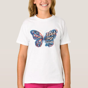 Vlinder voor de 250e verjaardag van de VS T-shirt