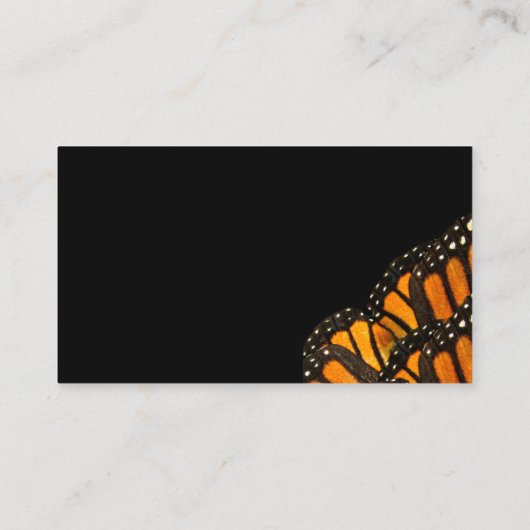 vlinder voor visitekaartje (Achterkant)