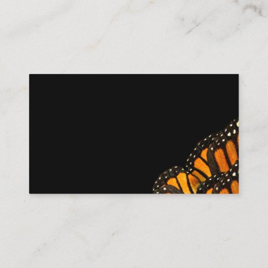 vlinder voor visitekaartje (Achterkant)