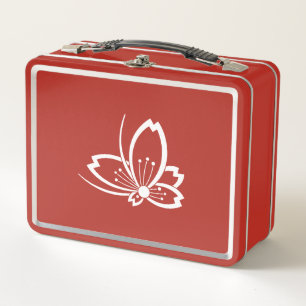 Vlinder-vormige gearceerde Kersenbloesem Lunchbox