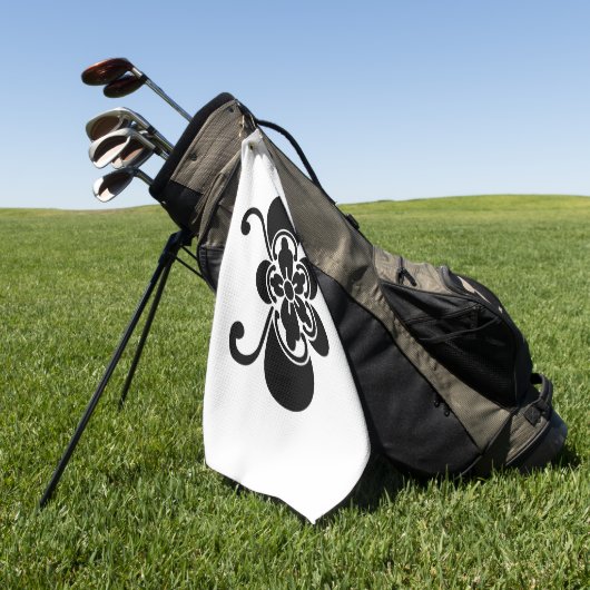 Vlinder-vormige Goka Golfhanddoek (Groen)