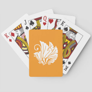 Vlinder vormige Japanse notenbladeren Pokerkaarten