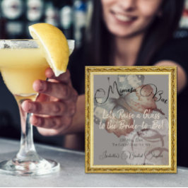 Vlinder Vrijgezellenfeest Mimosa Bar Tafelblad Poster