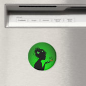 Vlinder Vrouwen magneet groen (Insitu (Vaatwasser))