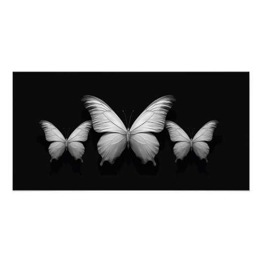 Vlinder Wall Art Glanzend Poster (Voorkant)