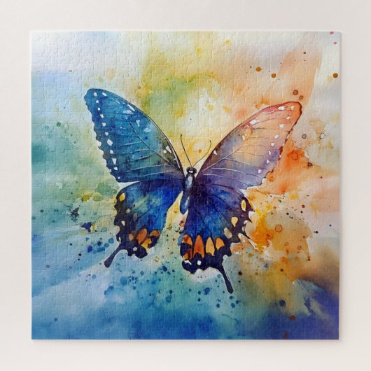 Vlinder Watercolor Legpuzzel (Verticaal)