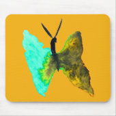 Vlinder waterverf aqua mooi muismat (Voorkant)