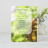 Vlinder Waterverf Art Vrijgezellenfeest Uitnodigen Kaart (Staand voorkant)