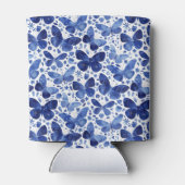 Vlinder Waterverf Blauwe Koelbox Blikjeskoeler (Achterkant)