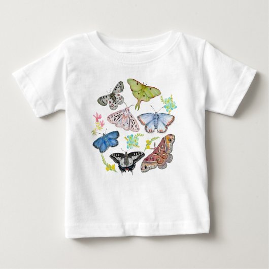 Vlinder Waterverf Dromen T-Shirt (Voorkant)
