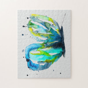 Vlinder waterverf grillige waterverf legpuzzel