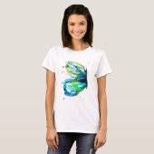 Vlinder waterverf grillige waterverf t-shirt (Voorkant volledig)