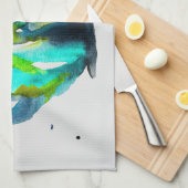 Vlinder waterverf grillige waterverf theedoek (Quarter Fold)