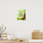 Vlinder Waterverf Kunst Gepersonaliseerde bruiloft Poster (Keuken)