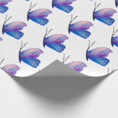 Vlinder Waterverf kunst, zoet inpakpapier (Hoek)