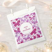 Vlinder Waterverf Roze Bruiloft Bedankzakje (Geknipt)
