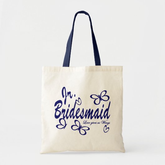 Vlinder Wedding/Jr.Bridesmaid Tote Bag (Voorkant)