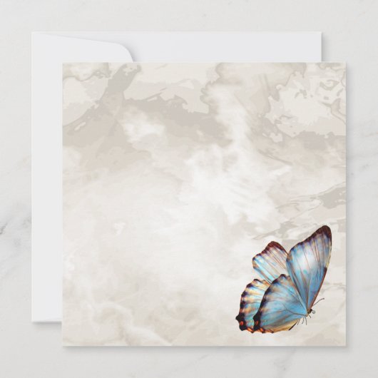 VLINDER WENSEN GOED BRUIDSMEISJE UITNODIGEN KAART (Achterkant)