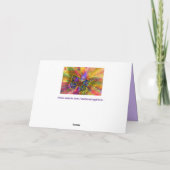 vlinder wenskaart kaart (Achterkant)