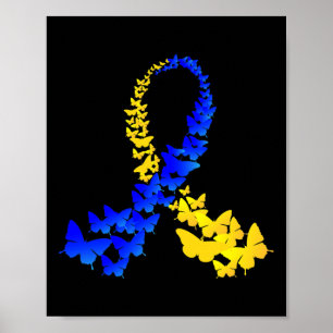 Vlinder Wereld Down Syndroom Dag Vrouwen Kinderen  Poster