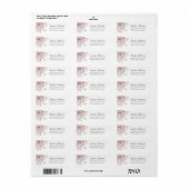Vlinder Wilde Bloem Retouradres Etiket (Full Sheet)