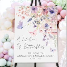 Vlinder Wilde Bloemen Bruidsdiner