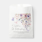 Vlinder Wilde Bloemen Bruidsdiner Bedankzakje (Voorkant)