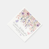 Vlinder Wilde Bloemen Bruidsdiner Servet (Hoek)