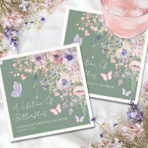 Vlinder Wilde Bloemen Bruidsdiner