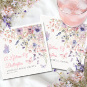 Vlinder Wilde Bloemen Bruidsdiner Servet