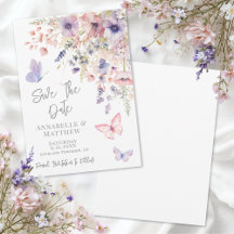 Vlinder Wilde Bloemen Bruiloft