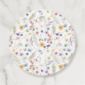 Vlinder Wilde Bloemen Tuin Bruidsfeest Bedankjes Labels (Achterkant)